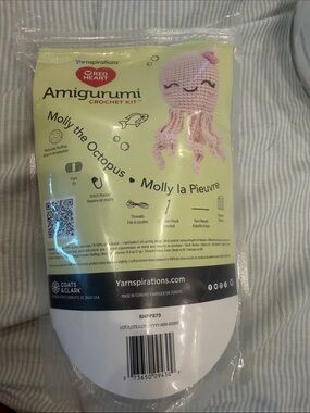 Red Heart Amigurumi Crochet Kit - Molly the Octopus (Pink)